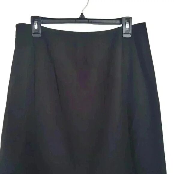 Grace Elements Women's Black Poly/Rayon/Spandex Lined Pencil Straight Skirt w Sl - Picture 6 of 12